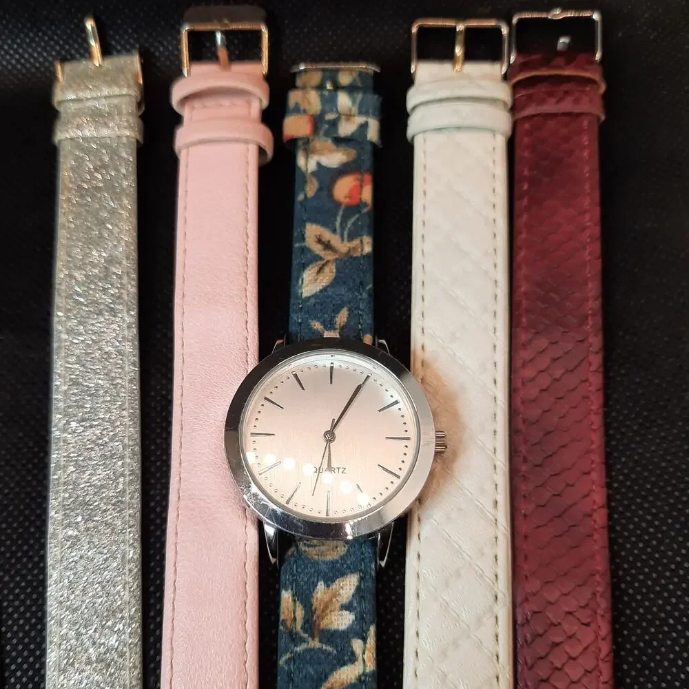 Mixit Interchangeable Watches Set of Two Womens Gold Silver Tone New Batteries